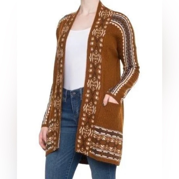 Lucky Brand Western Knit Cardigan  Size: M - Picture 1 of 6